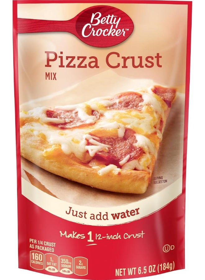 Betty Crocker Pizza Crust Mix - 6.5 oz Pouches (Pack of 6) - Image 1